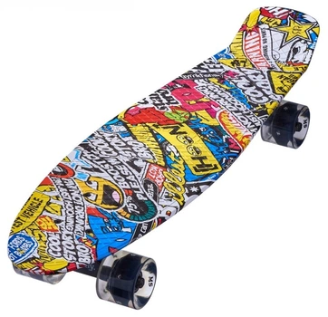 Пенниборд Penny Maraton Longboard 27 дюймов наклейки комиксы