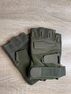 Перчатки тактические беспалые замшевые MFH Protect, цвет олива, L