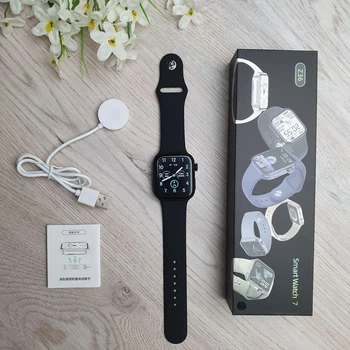 Розумний смарт годинник Smart Watch Z36 Black Series 7 голосовий виклик, температура тіла, пульсометр, тонометр