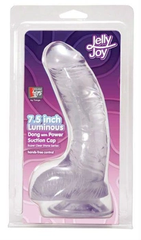 Прозрачный фаллоимитатор Jelly Joy Luminous, 20 см (13155000000000000)