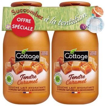 Набор Cottage Sweet Caramel Молочко для душа 2 шт х 250 мл (3141389359628)