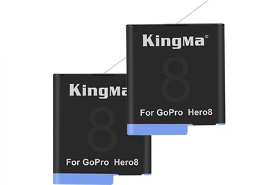 2-Pack SPJB1B комплект з 2 акумуляторів KingMa для GoPro SPJB1B (2 x 1220 mAh)