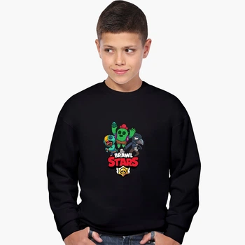 Свитшот для мальчиков Бравл Старс (Brawl Stars) (9509-1021) 158-164 см Черный