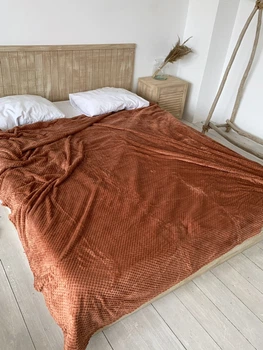 Покрывало Bamboo Бамбук-соты 414 (200х230) Рыжий