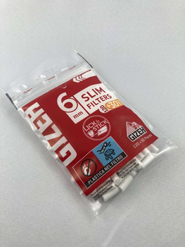 Фільтри для самокруток GIZEH SLIM VEGAN 6 мм Х 15 мм