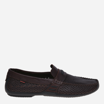Мужские мокасины с перфорацией Prime Shoes 10-064-30300 42 (28 см) Коричневые (2000000161655)