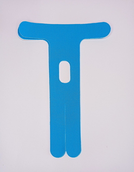 Тейпи для ліктьового суглоба Pre-cut, для ліктів, кінезіо пластир для ліктьового суглоба (упаковка 2 шт), блакитний