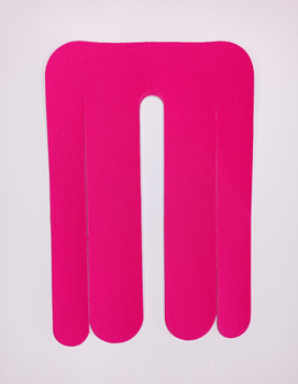 Тейпи для спини Pre-cut, для попереку, кінезіо пластир для спини (упаковка 2 шт), рожевий