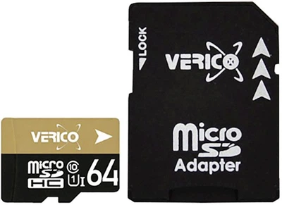 Карта пам'яті Verico microSDHC/SDXC Class 10 UHS-I SD adapter 64 Gb