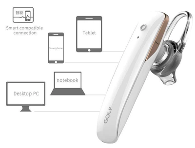 Бездротова гарнітура GOLF GF-B5 Bluetooth Headset White
