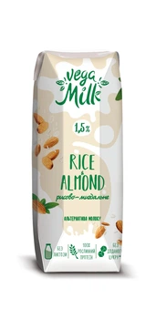Напій рисово-мигдальний 1,5% Vega Milk 250мл