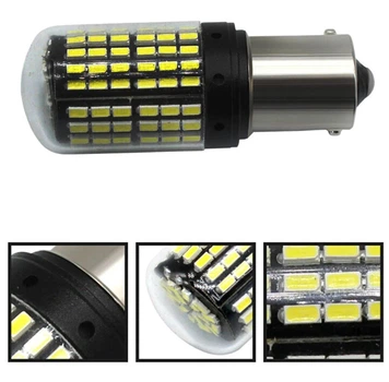 Світлодіодна лампа з цоколем 1156 BA15s P21W 144 SMD 3014 12V Білий Avtoexpect (11552)