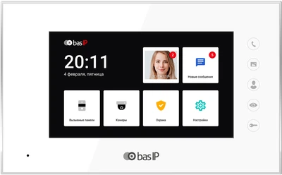 IP Видеодомофон Bas-IP AQ-07LL White