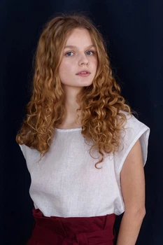 Льняний топ Silence 043 White 48(XL) Білий