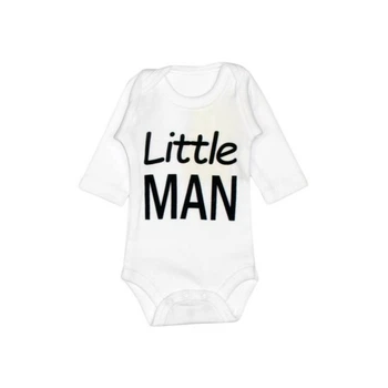 Бодик белый Little man KidBerry 1631 Размер 50
