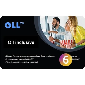 Подписка на OLL TV пакет "Oll inclusive " на 6 месяцев (2 промокода по 3 месяца)