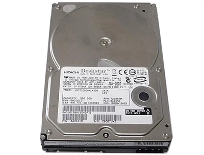 Накопитель HDD SATA 500GB Hitachi (HGST) Deskstar E7K500 7200rpm 16MB (HDS725050KLA360) Refurbished