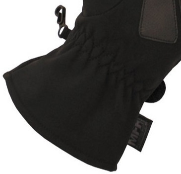 Тактичні рукавички MFH Softshell із частковим посиленням чорні р-р XL (15780A_XL)