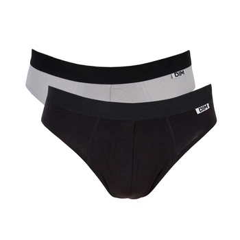 Комплект сліпів Dim з 2 од. noir/gris 6577 S