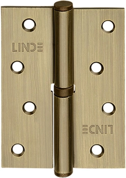 Петля для дверей съемная левая Linde H-100L Старая бронза (H-100L AB)