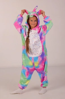 Піжама Кигуруми Kigurumi Єдиноріг Іскорка з зірками Дитяча Різнобарвний 130 - 144 див. (2038)