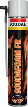 Пена пожарная (огнестойкая) Soudal 750 мл красно-розовый Soudafoam FR [000010000000750RF0]