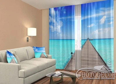 Фото Шторы PHOTODECOR "Дорога в море" 1 кв.м