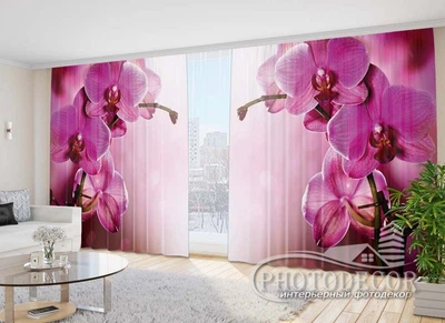 ФотоШторы PHOTODECOR "Пурпурные орхидеи"
