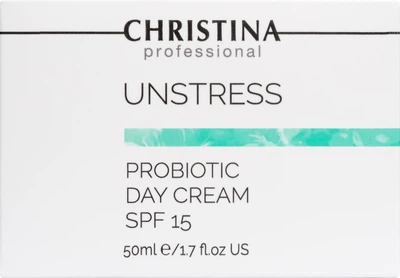 Дневной крем Christina Unstress ProBiotic Day Cream SPF 15 с пробиотическим действием 50 мл (7290100366370)