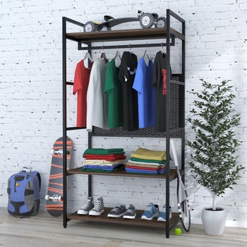 Стеллаж для одежды LV-100 Loft Design Венге Луизиана