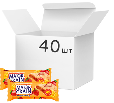 Упаковка мультизлакових батончиків АВК Major Grain Манго-Полуниця 40 г х 40 шт (4823105809059)