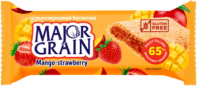 Упаковка мультизлакових батончиків АВК Major Grain Манго-Полуниця 40 г х 40 шт (4823105809059)