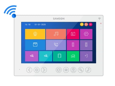 Видеодомофон Samson SM-7FHD-AW white высокого разрешения с WI-FI