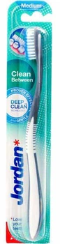 Зубна щітка Jordan Clean between середня для чутливих зубів і ясен (7038516558305_синя)