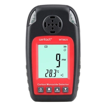 Газоаналізатор СО2 + термометр 0-1000 ppm, 0-50°C WINTACT WT8825