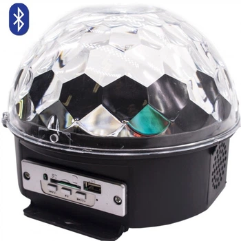 Світлодіодний проектор нічник дискоша LED Magic Ball Light з пультом ДК Bluetooth USB флешка від мережі