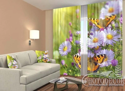 ФотоШтори PHOTODECOR "Квіти і метелики"