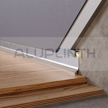 Плінтус прихованого монтажу LED Kluchuk 50х14.5х2700 ALU-SL50
