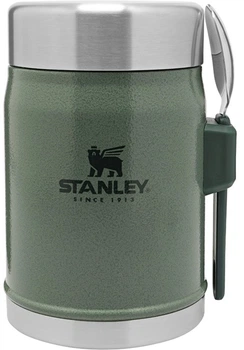 Термос пищевой Stanley Legendary Classic Hammertone Green 0.4 л (6939236373203)