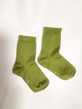 Термоноски детские из шерсти мериноса BabyKo Merino (р16), лайм