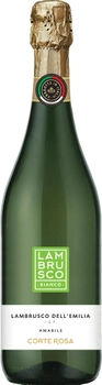 Вино игристое Lambrusco Corte Rosa Bianco белое полусладкое IGT 0.75 л 7.5% (8003325607345)