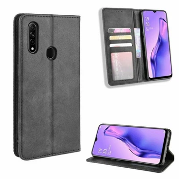 Чехол-книжка Deexe Retro Style для OPPO A31 - Black