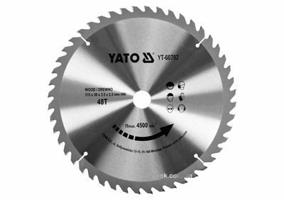 Пильний диск 315x30x48 - по дереву YATO YT-60792