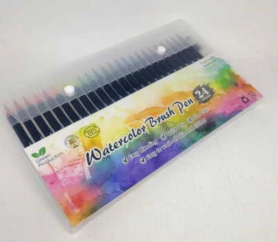 Фломастери акварельні Water Color Brush 24шт+1шт(NA-21369-2)
