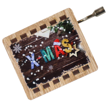 Рождественская музыкальная шкатулка XMAS 13х9.5 х 7 см (MZ-16)