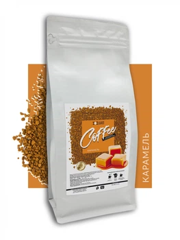 Кофе растворимый сублимированный Leadercoffee Ukraine с ароматом Карамель 500 г