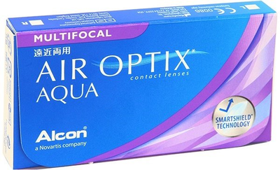 Контактні лінзи Air Optix Aqua Multifocal Low 3 лінзи ( -0.75 )