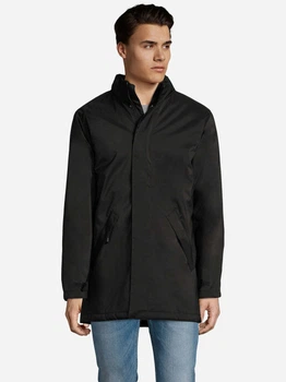 Куртка демисезонная с капюшоном мужская Sol's Robyn 02109312 L Черная (02109312L)