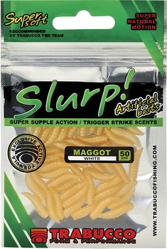 Силиконовая приманка Trabucco SLURP BAIT MAGGOT NAT.WHITE 50 шт (182-00-010)
