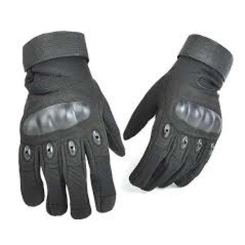 Тактичні рукавички камуфляж чорні Оклай розмір L